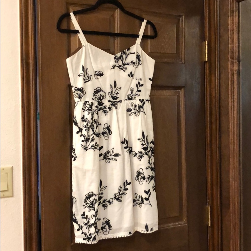J. Crew black and white dress
